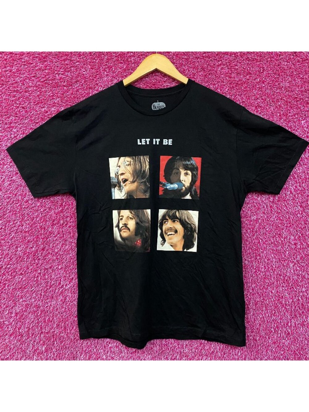 The Beatles Let It Be Album Cover Art T-Shirt Large